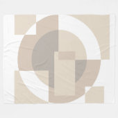 Couverture Polaire Blocs Géométriques Doux – Superposition Neutre Mod (Devant (Horizontal))