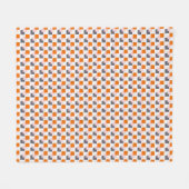 Couverture Polaire Blocs modernes Orange Rose Grey (Devant (Horizontal))