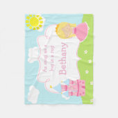 Couverture Polaire Blonde mignonne Notre Petite Princesse (Devant)