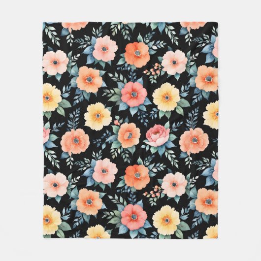 Couverture Polaire Bloomscape Nocturne (Devant)