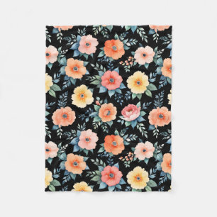 Couverture Polaire Bloomscape Nocturne