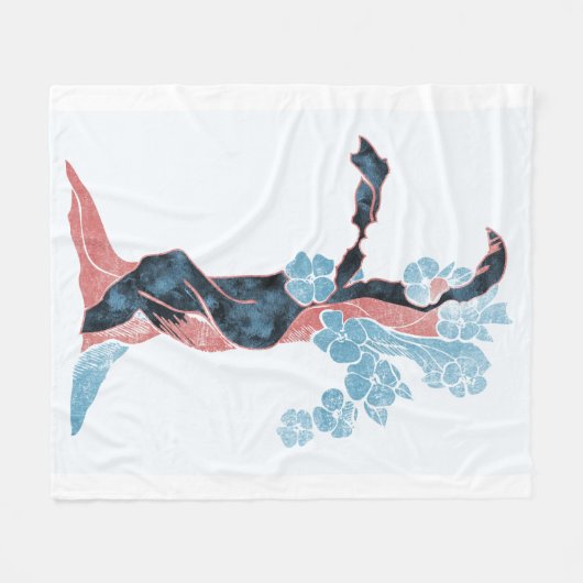 Couverture Polaire Blossom Arbre (Devant (Horizontal))