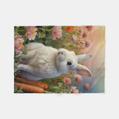 Couverture Polaire Blossom Bunny & Carrot Patch (Devant (Horizontal))