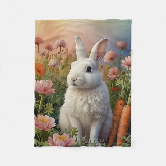 Couverture Polaire Blossom Bunny & Carrot Patch (Devant)