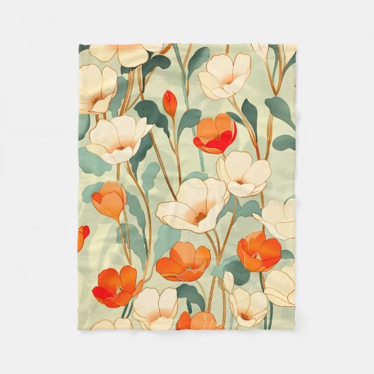 Couverture Polaire Blossom vintage (Devant)