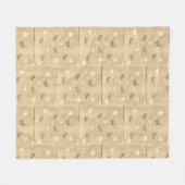 Couverture Polaire Blossoms et papillons (Devant (Horizontal))