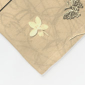 Couverture Polaire Blossoms et papillons (Coin)