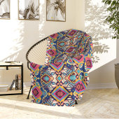 Couverture Polaire Blue and Pink Bohemian Tribal