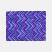 Couverture Polaire Blue and purple zigzag (Devant (Horizontal))
