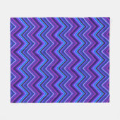 Couverture Polaire Blue and purple zigzag (Devant (Horizontal))