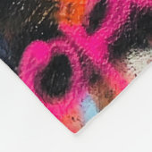 Couverture Polaire Blue and red floral textile (Coin)