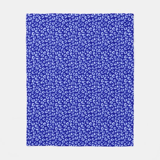 Couverture polaire Blue Batik Leopard (Devant)