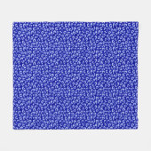 Couverture polaire Blue Batik Leopard (Devant (Horizontal))