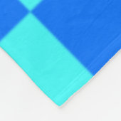 Couverture Polaire Blue Checkered Square Pattern  (Coin)