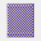 Couverture Polaire Blue chess (Devant)