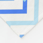 Couverture Polaire Blue Chevron Giraffe mignonne Mère Bébé (Coin)
