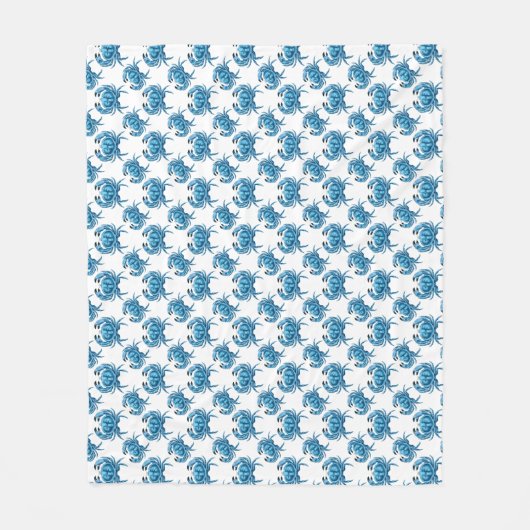 Couverture Polaire Blue Crabs Classic Motif balnéaire (Devant)