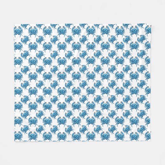 Couverture Polaire Blue Crabs Classic Motif balnéaire (Devant (Horizontal))