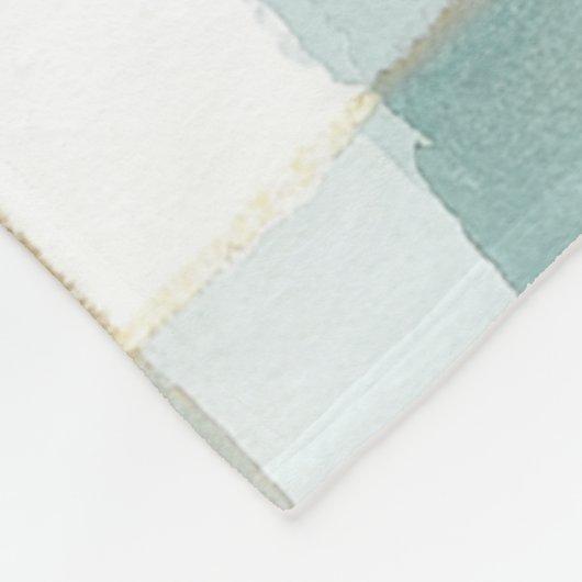 Couverture Polaire Blue Cream White Plaid (Coin)