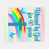 COUVERTURE POLAIRE BLUE CROSS 90E BÉNÉDICTION D'ANNIVERSAIRE FLEECE B (Devant (Horizontal))