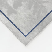 Couverture Polaire Blue Cute Snowman Holiday Fleece Blanche (Coin)