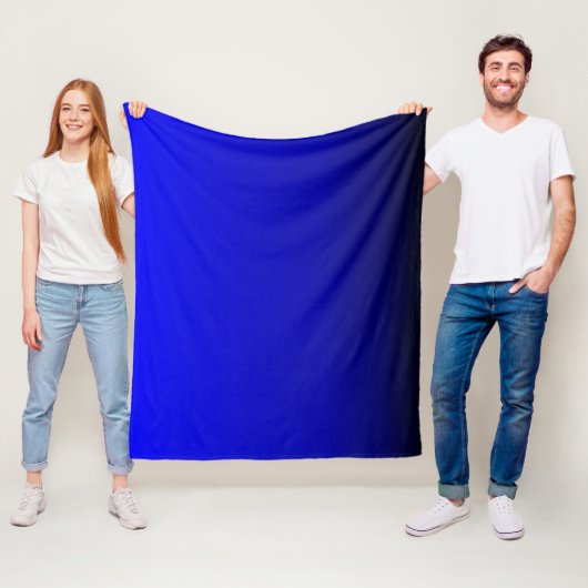 Couverture Polaire BLue électrique étonnante (En situation)