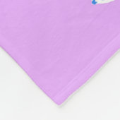 Couverture Polaire Blue fish on lilac (Coin)