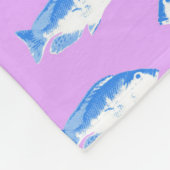 Couverture Polaire Blue fish on lilac (Coin)