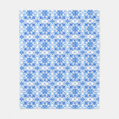 Couverture Polaire Blue French Toile Pattern (Devant)