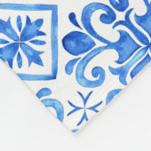 Couverture Polaire Blue French Toile Pattern (Coin)