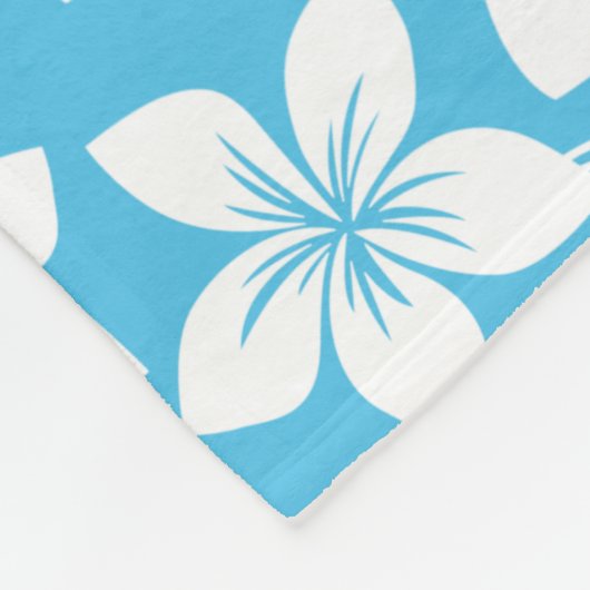 COUVERTURE POLAIRE BLUE HAWAII PATTERN (BLUE) (Coin)