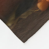 Couverture Polaire Blue Heeler Chiot Automne Citrouille de plaisir (Coin)