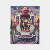 Couverture Polaire Blue Heeler Dog Valentine's Day (Devant)