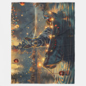 Couverture Polaire Blue Heeler Noël Festive Voyage (Devant)