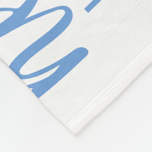 Couverture Polaire Blue Hello World Monogram Baby Stat (Coin)