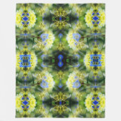 Couverture Polaire Blue Hydrangea Flower Abstrait (Devant)