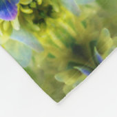 Couverture Polaire Blue Hydrangea Flower Abstrait (Coin)