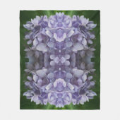 Couverture Polaire Blue Hydrangea Petals Motif d'art Abstrait (Devant)