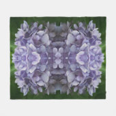 Couverture Polaire Blue Hydrangea Petals Motif d'art Abstrait (Devant (Horizontal))