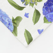 Couverture Polaire Blue Hydrangeas (Coin)