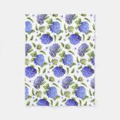 Couverture Polaire Blue Hydrangeas (Devant)