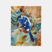 Couverture Polaire Blue Jays dans les arbres (Devant)