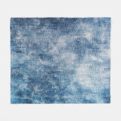Couverture Polaire Blue Jeans Denim, Arrière - plan texturé. (Devant (Horizontal))