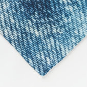 Couverture Polaire Blue Jeans Denim, Arrière - plan texturé. (Coin)