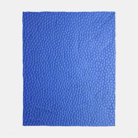 Couverture Polaire Blue leather skin texture skin (Devant)
