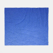 Couverture Polaire Blue leather skin texture skin (Devant (Horizontal))