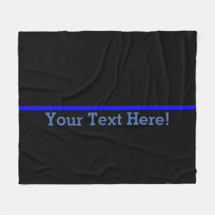 Couverture Polaire Blue Line mince symbolique personnalisent ceci