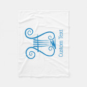 Couverture Polaire Blue Lyre (Devant)