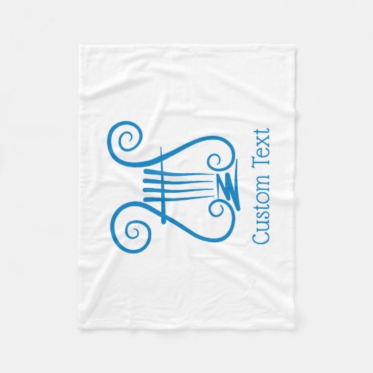 Couverture Polaire Blue Lyre (Devant)