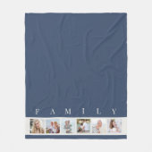 Couverture Polaire Blue Modern Family 6 Photo Collage photo (Devant)